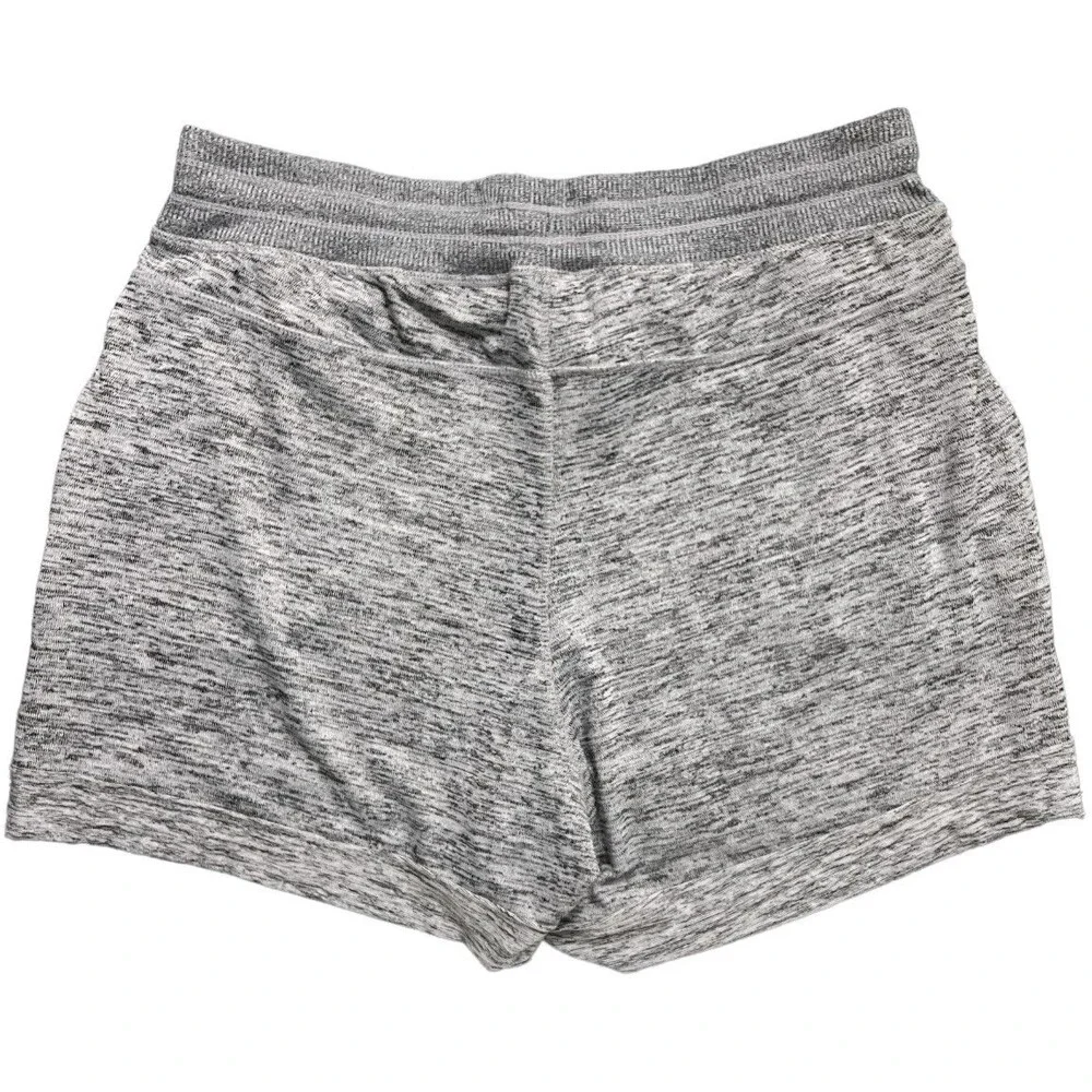 90 Degree Women's Soft Comfy Lounge Shorts w/ Pockets Plus Size 1X Heather Gray
